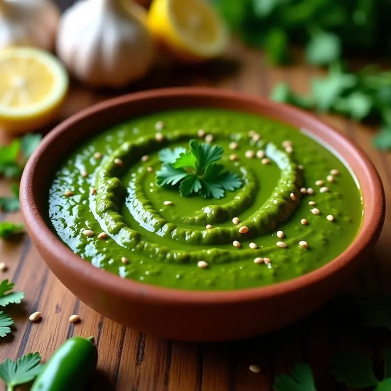 Lassan ki Chutney: Salsa India de Ajo y Cilantro para Acompañar Cualquier Plato