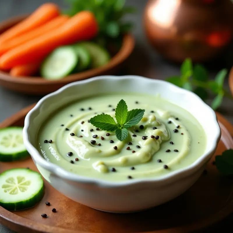 Lassan Ki Chutney con Yogur y Menta: Salsa India Refrescante para Carnes y Verduras