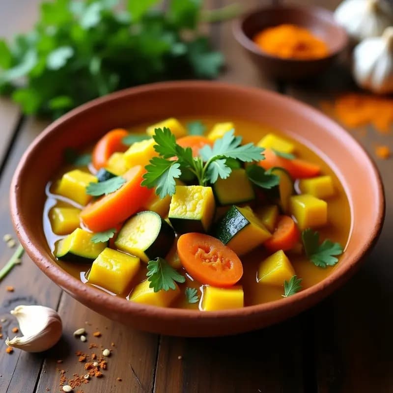 Lassan Ki Sabzi con Calabacín y Zanahoria: Curry Indo-Pakistaní Keto en 20 Minutos