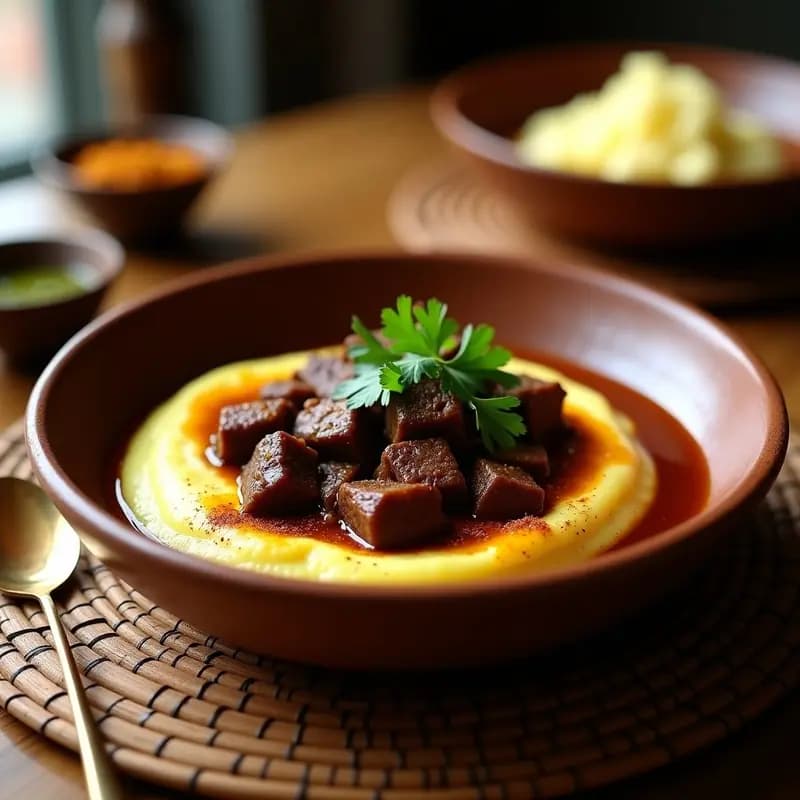 Lassan de Res con Puré de Coliflor: Receta India Keto y Sin Carbohidratos