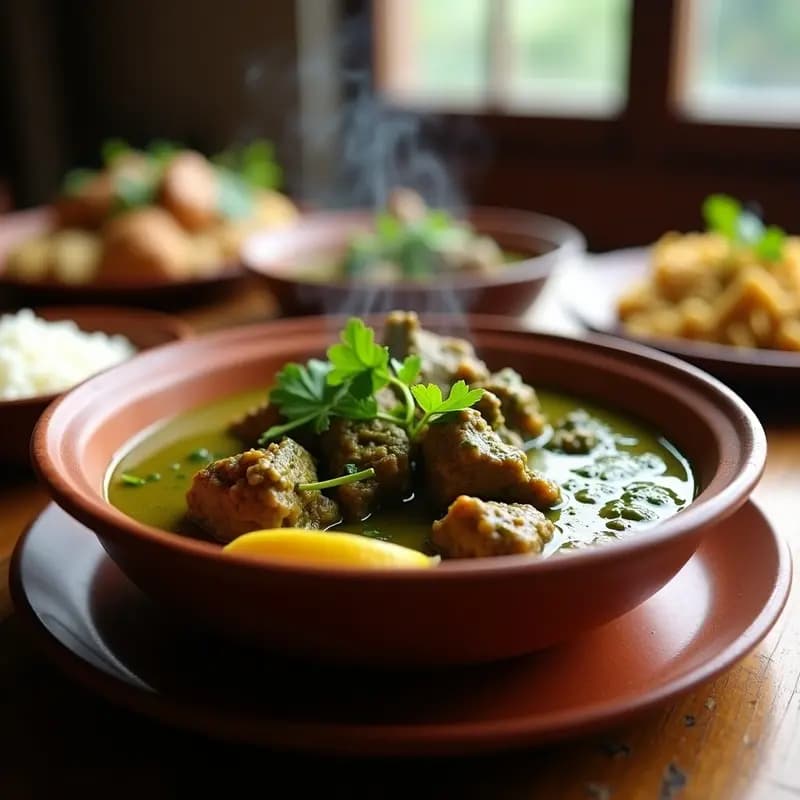 Lassan Saag Gosht sin Gluten: Receta Pakistaní de Cordero y Espinacas en Olla Rápida