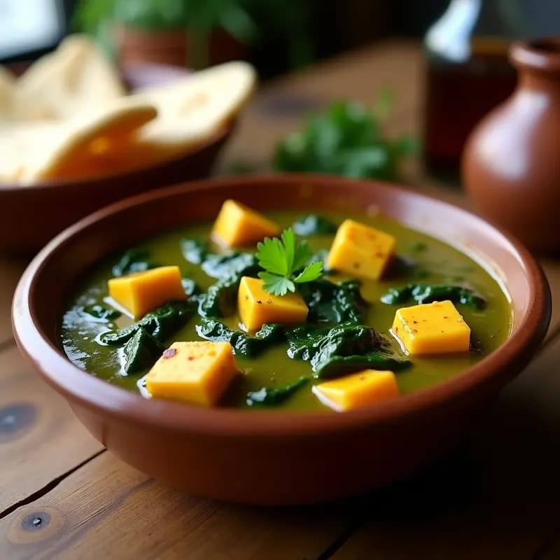 Lassanii Palak Paneer con Espinacas y Queso Indio: Curry Cremoso en 20 Minutos