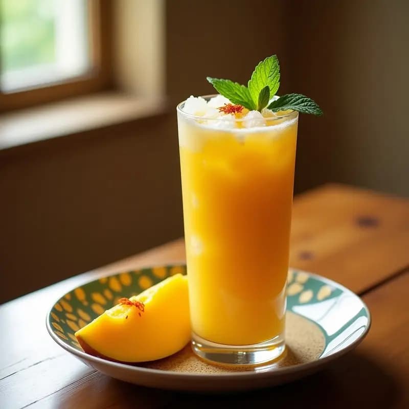 Lassí de Mango y Azafrán con Chía: Bebida Indians Detox y Energizante