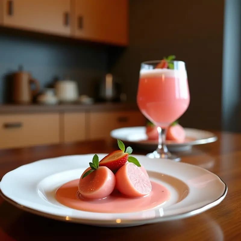 Lassi de Mérida y Rosa: Bebida India Refrescante con Yogur y Especias