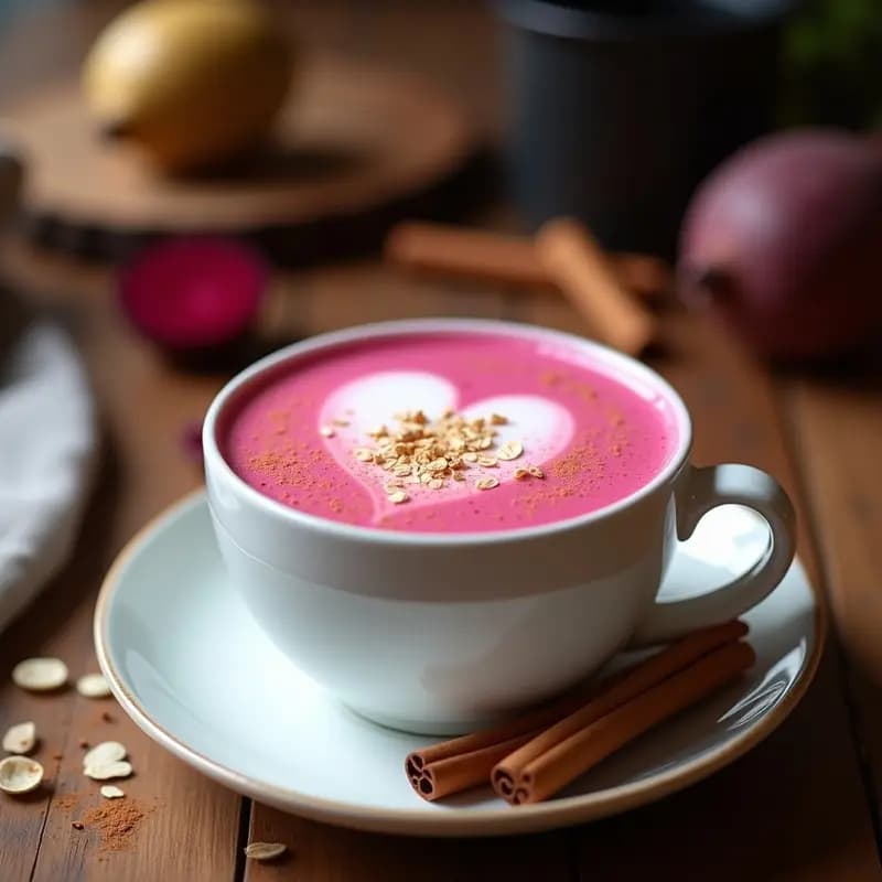 Latte de Remolacha y Cardamomo: Bebida Energética Sin Cafeína y Antiinflamatoria