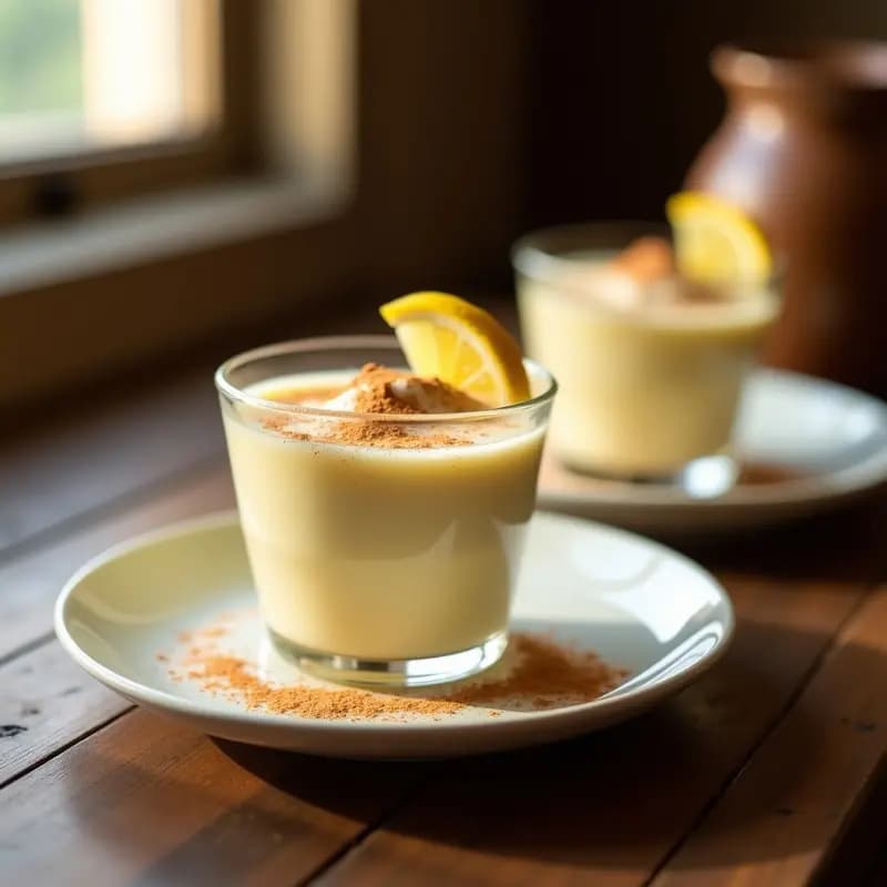 LecheMerengada Casera: Postre Tradicional con Canela y Cascara de Limón