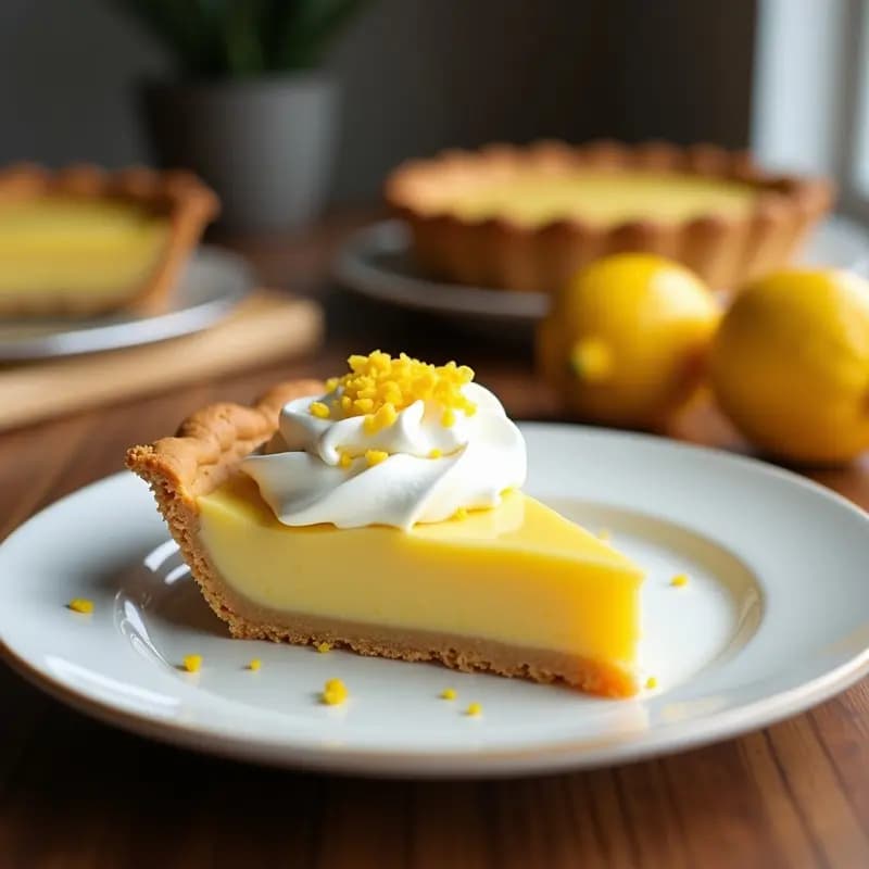 Lemon Pie Australiano con Base de Galletas de Coco: Postre Cítrico Sin Gluten