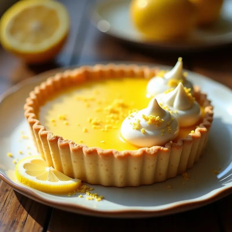 Lemon Tart de Limón Merengado: Postre Australiano Sin Gluten y Sin Azúcar