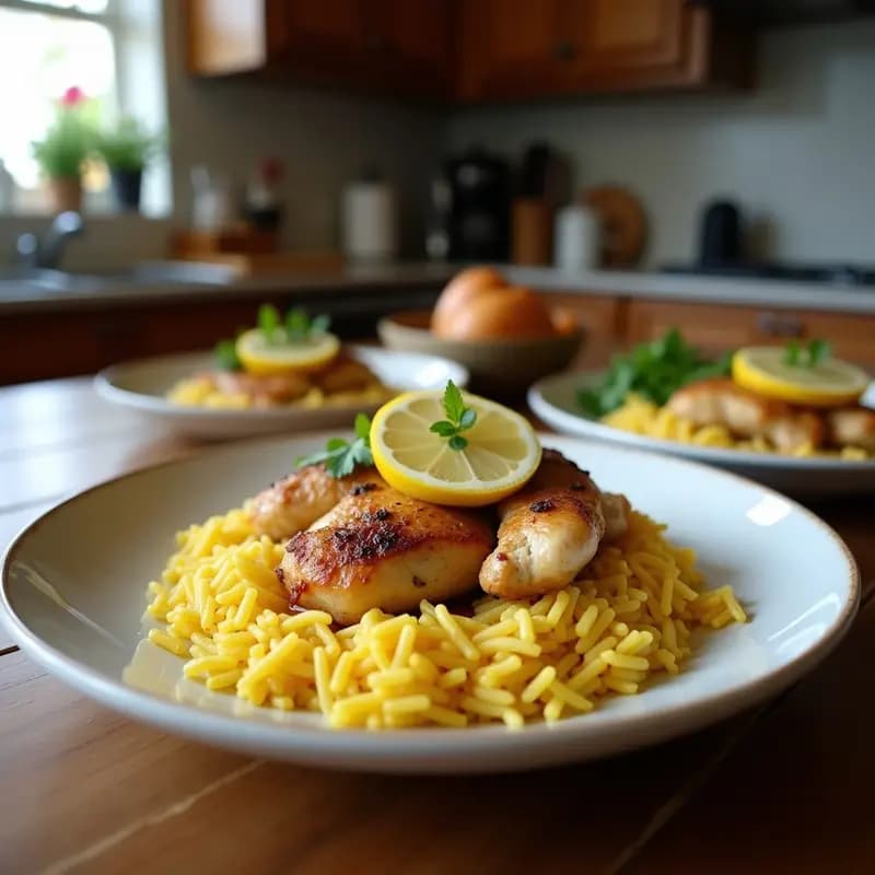 Lemongrass Chicken (Pollo al Limoncillo) con Arroz Jasmin: Receta Tailandesa en Sartén