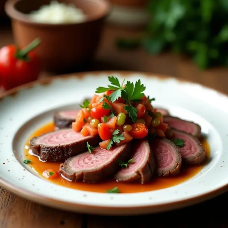 Lengua de Suegra con Salsa Criolla: Receta Argentina de Abuela en 1 Hora