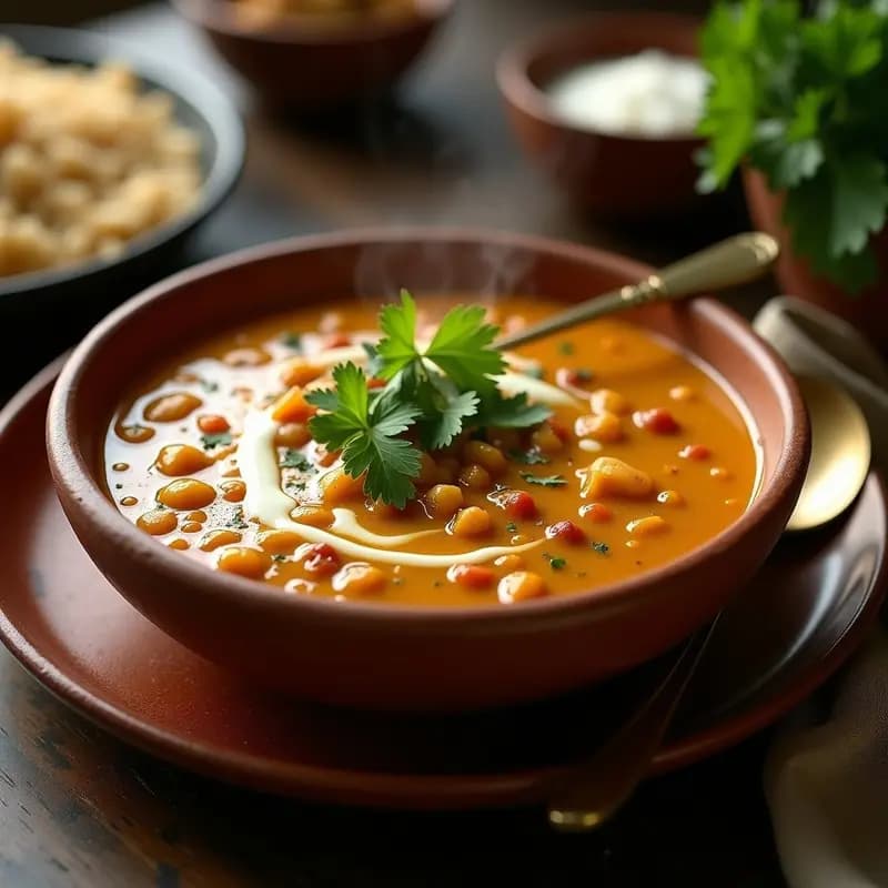 Lentil Dahl con Arroz Basmati: Receta India de Comfort Food Vegana y Alta en Proteína