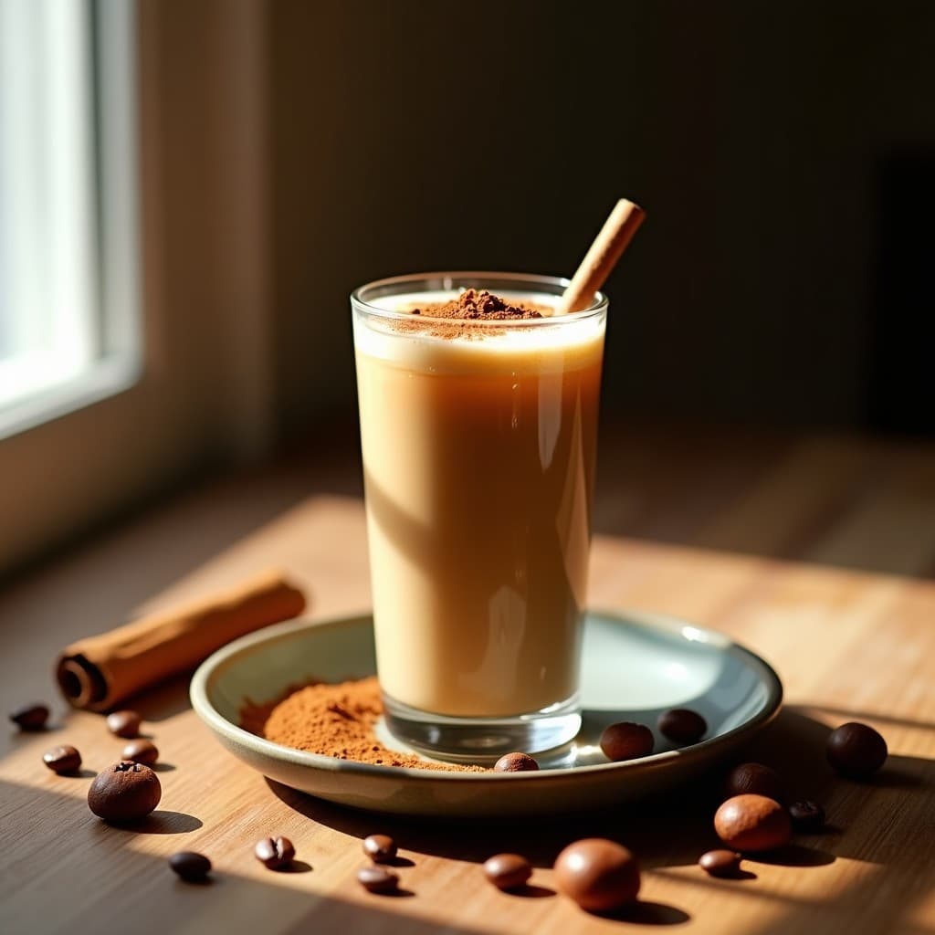 Licinado de Café con Avellanas Tostadas y Canela: Bebida Energética Sin Azúcar