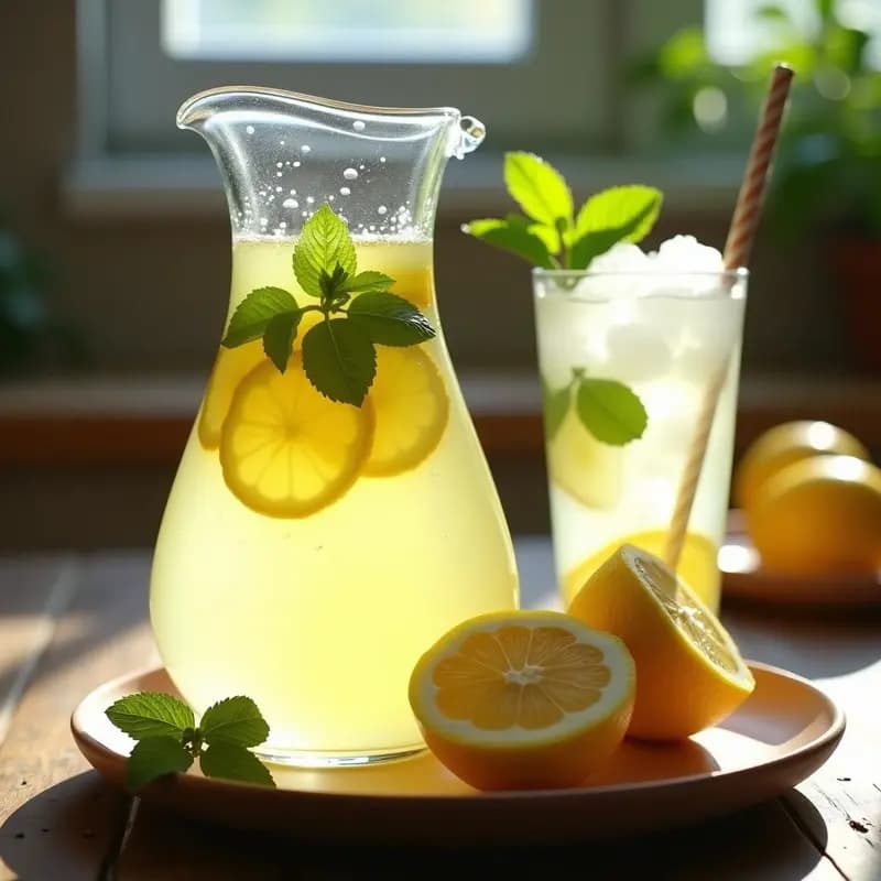 Limonada Casera con Hierbabuena: Refresco de Verano en 10 minutos