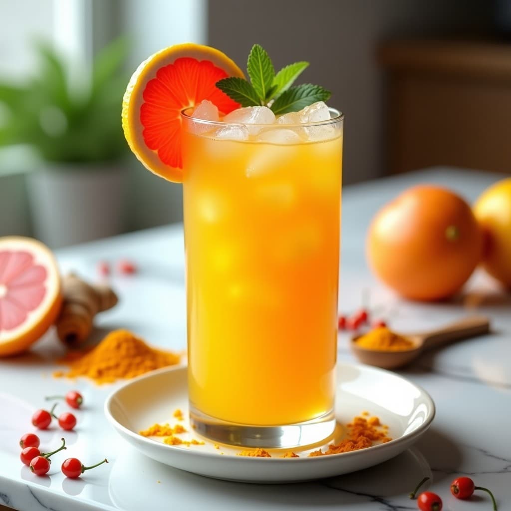 Limonada de Cúrcuma y Pimienta de Cayena: Bebida Antiinflamatoria y Quema Grasas