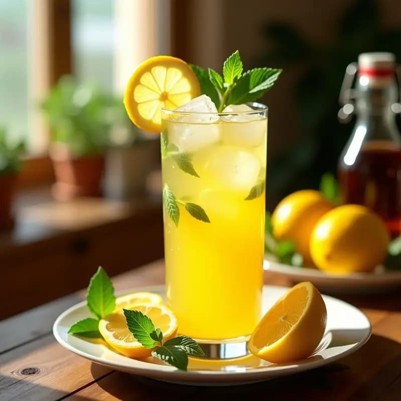 Limonada con Hierbabuena y Jengibre: Bebida Andaluz para Combatir el Calor