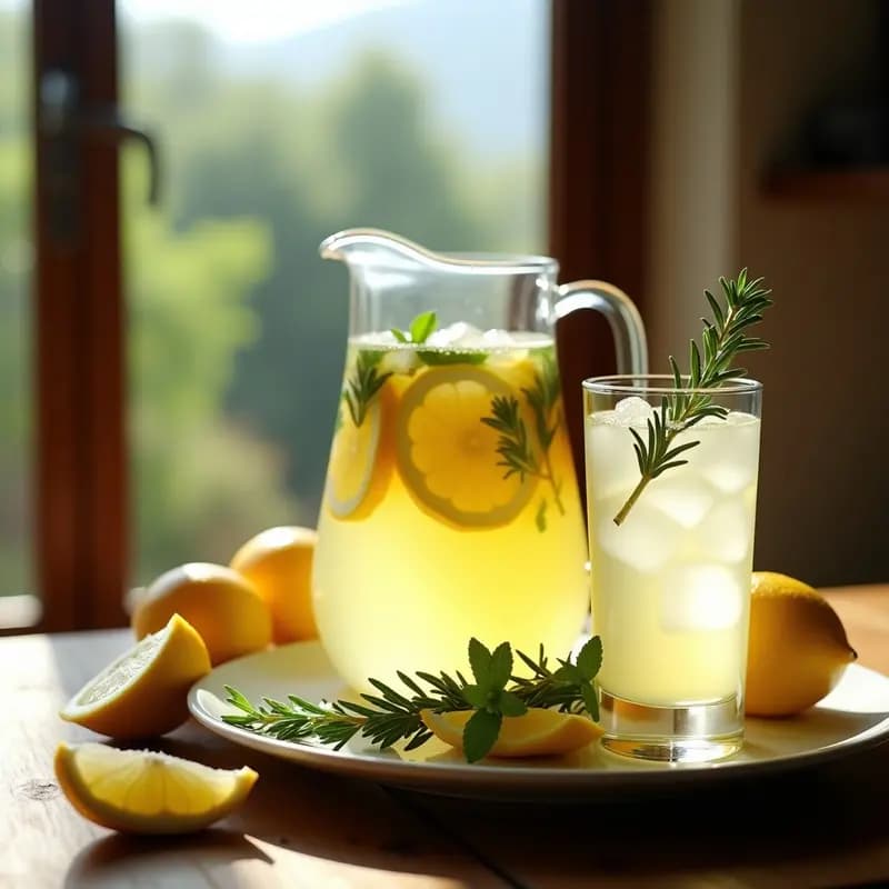 Limonada con Hierbas de la Sierra: Bebida Refrescante y Natural Sin Azúcar