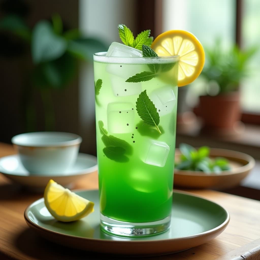Limonada de Jade con Aloe Vera y Menta: Bebida Chino Detox y Refrescante