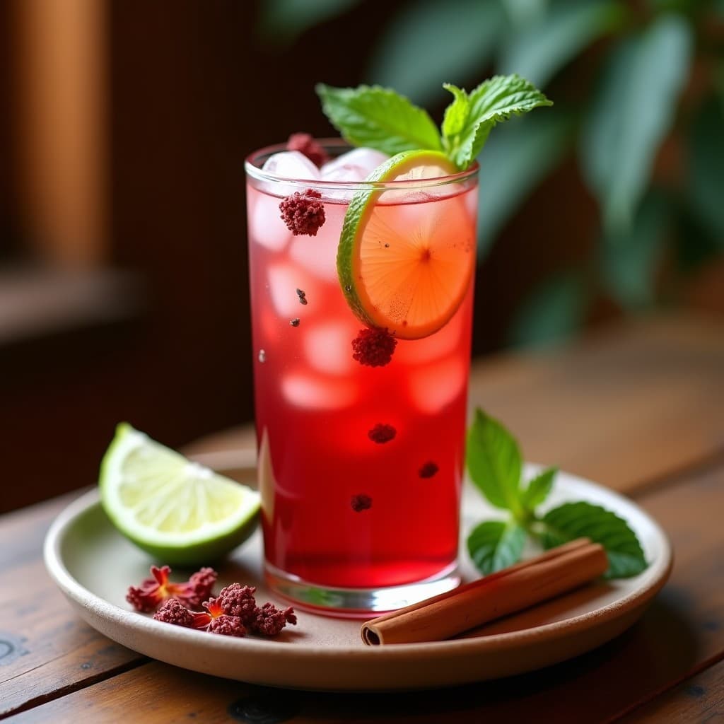 Limonada de Jamaica con Aloe Vera y Miel de Agave: Bebida Mexicana Hidratante