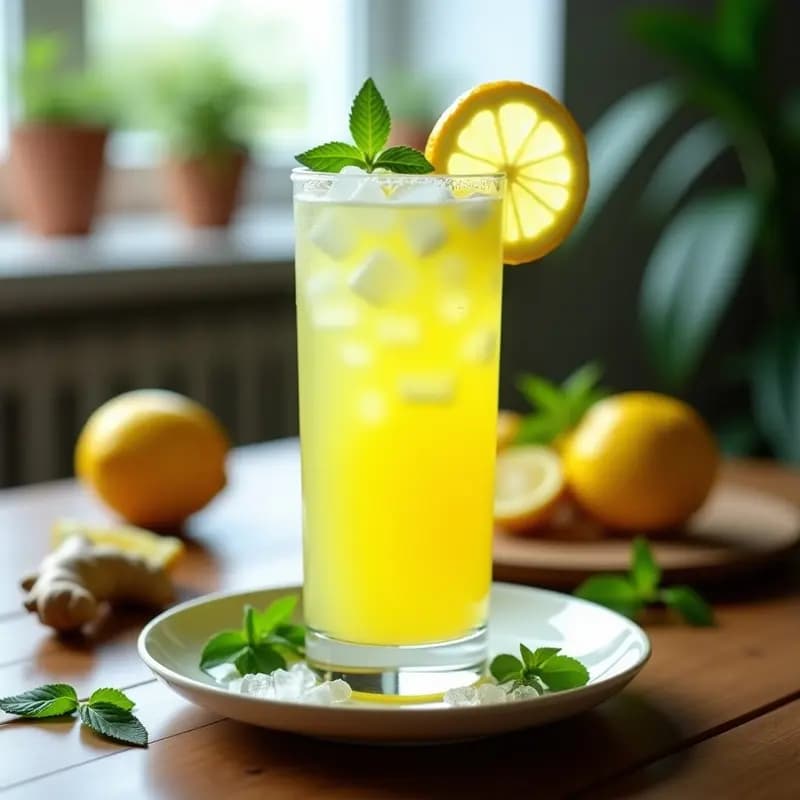 Limonada de Jengibre y Menta: Bebida Refreshante Detox y Baja en Calorías