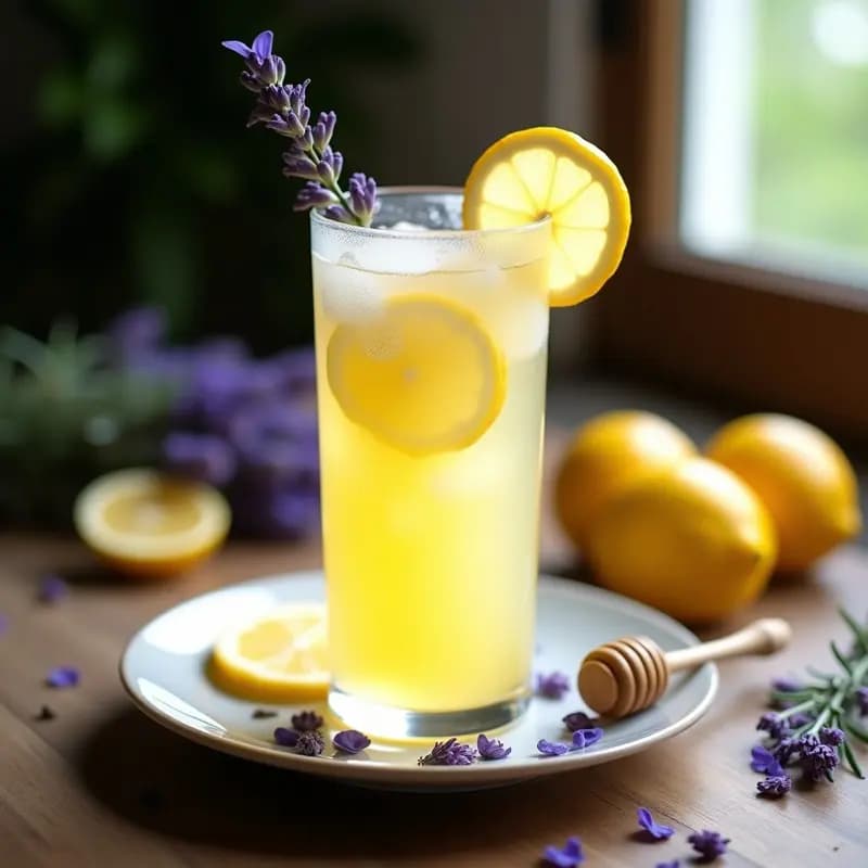 Limonada de Lavanda y Miel: Bebida Francesa Aromática y Sin Alcohol