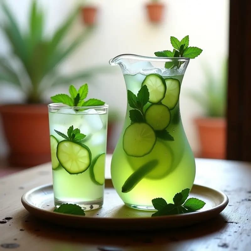 Limonada de Menta y Pepino: Bebida Árabe Refrescante y Sin Alcohol para el Verano