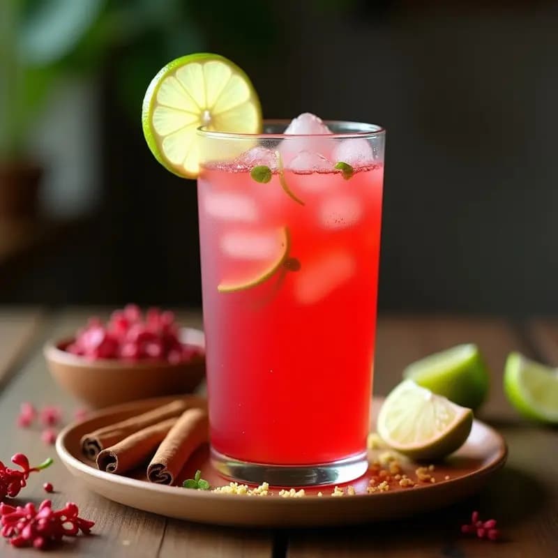 Limonada de Rosa de Jamaica y Jengibre: Refresco Mexicano Detox y Digestivo