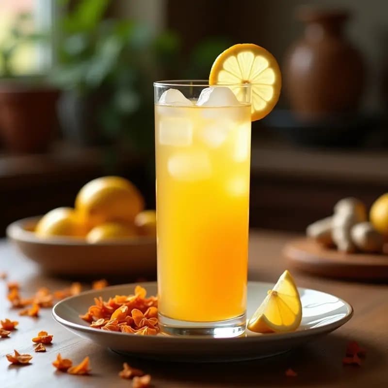 Limonada de Rosa Mosqueta y Jengibre: Bebida Peruana Antiinflamatoria y Vitaminada