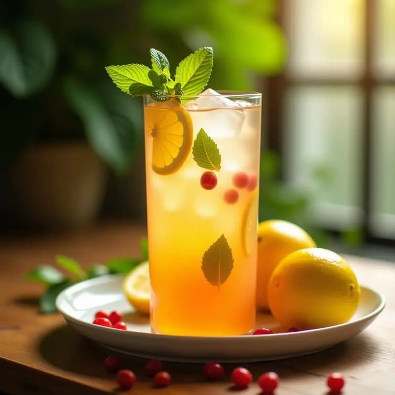 Limonada de Rosa Mosqueta y Menta: Bebida Detox Chilena Refrescante
