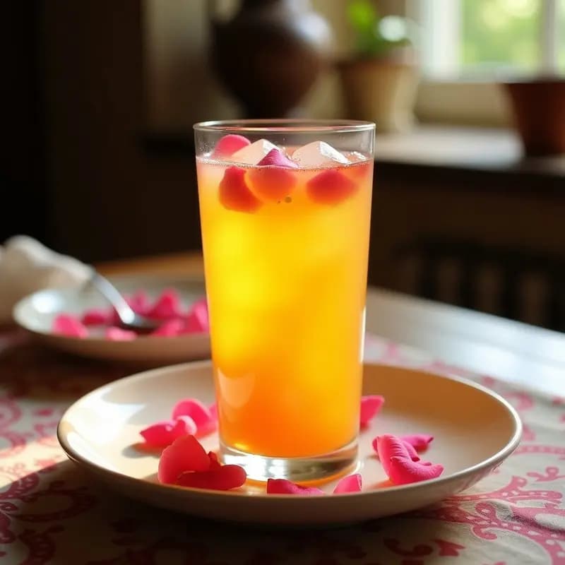 Limonada de Rosas y Azafrán: Bebida Persa Tradicional con Toque Floral