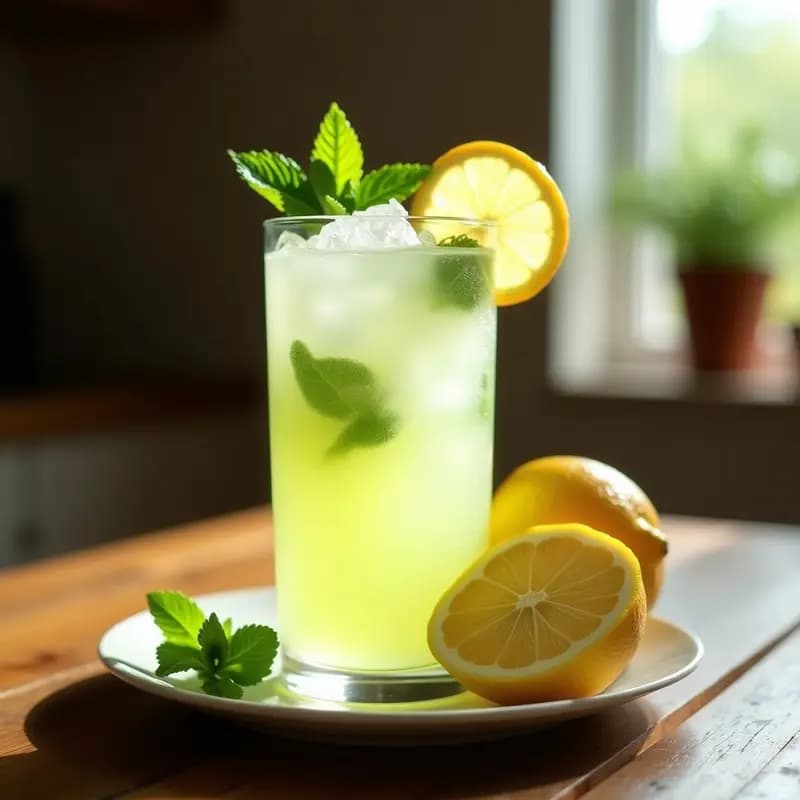 Limonana Israelí: Bebida Refrescante de Limón y Menta con Toque de Jengibre