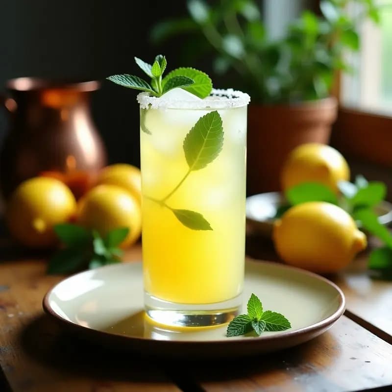 Limonana con Mentolado y Hojas de Mentha: Bebida Árabe Refrescante y Desintoxicante