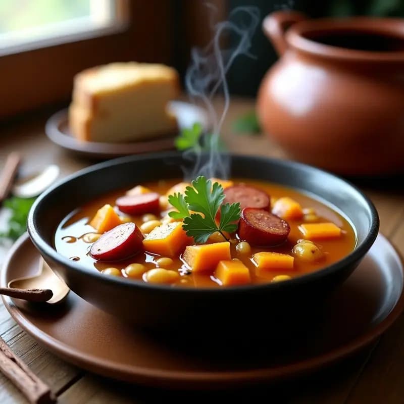 Locro Argentino de Zapallo y Chorizo: Estofado Invernal con Toque Ahumado