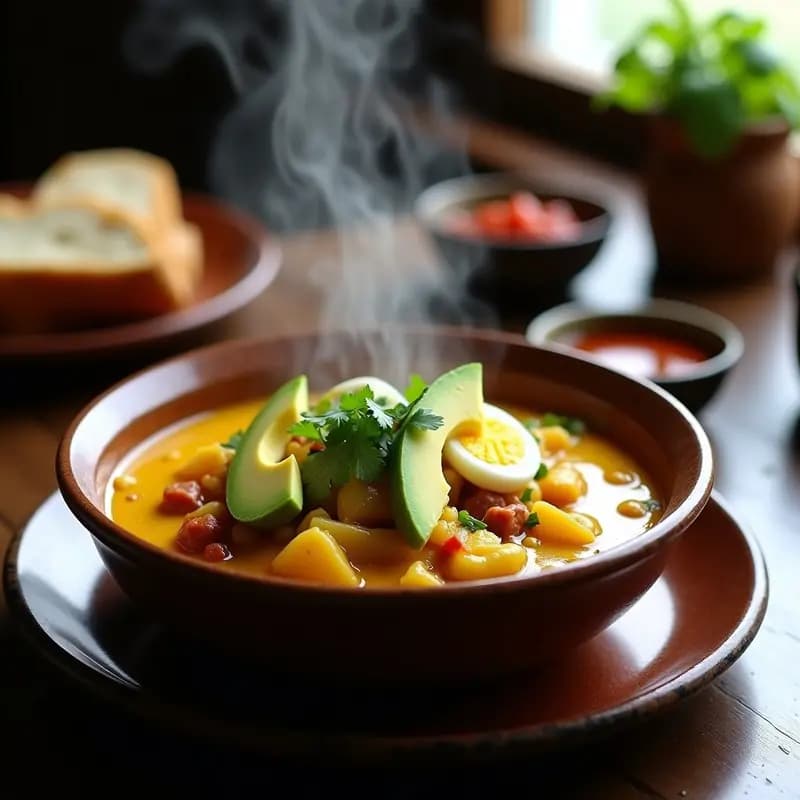 Locro de Papa y Queso con Chorizo: Receta Ecuatoriana Reconfortante en Olla Lenta