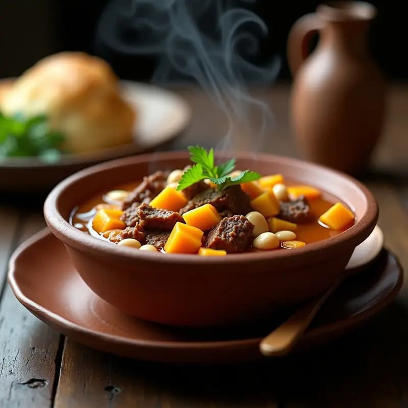 Locro de Zapallo y Carne Secada: Receta Argentina en Olla Exprés