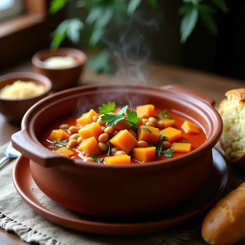 Locro de Zapallo y Habas: Guiso Argentino Vegano con Toque de Pimentón Ahumado