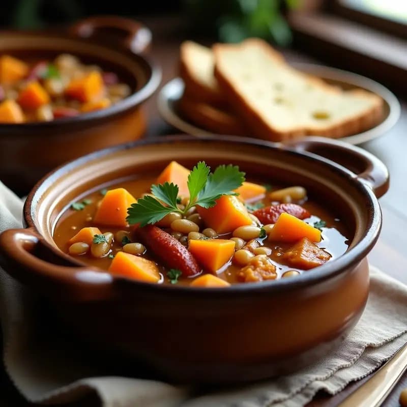 Locro de Zapallo y Porotos Granados: Receta Argentina Tradicional en Olla de Cocción Lenta