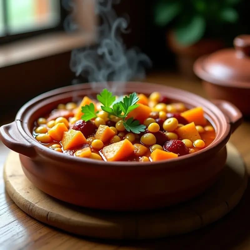 Locro de Zapallo y Porotos Granados: Guiso Argentino Vegano con Especias Andinas
