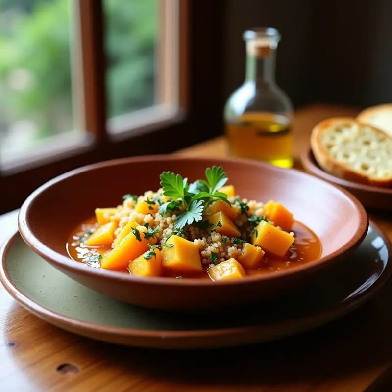 Locro de Zapallo y Quinoa: Receta Argentina Vegana con Toque Andino