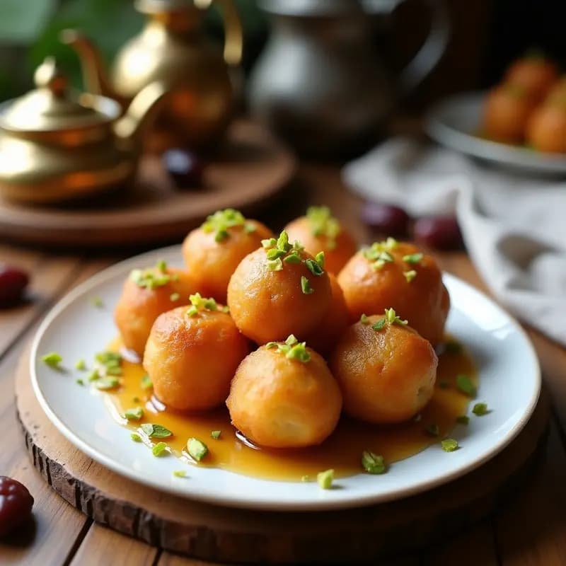 Lokma Turca de Artejo y Miel de Dátiles: Bolitas Dulces Sin Horno y Sin Azúcar
