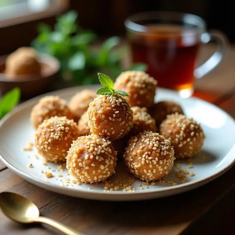 Lokma de Dátiles y Nuez: Postre Griego Sin Horno y Energético