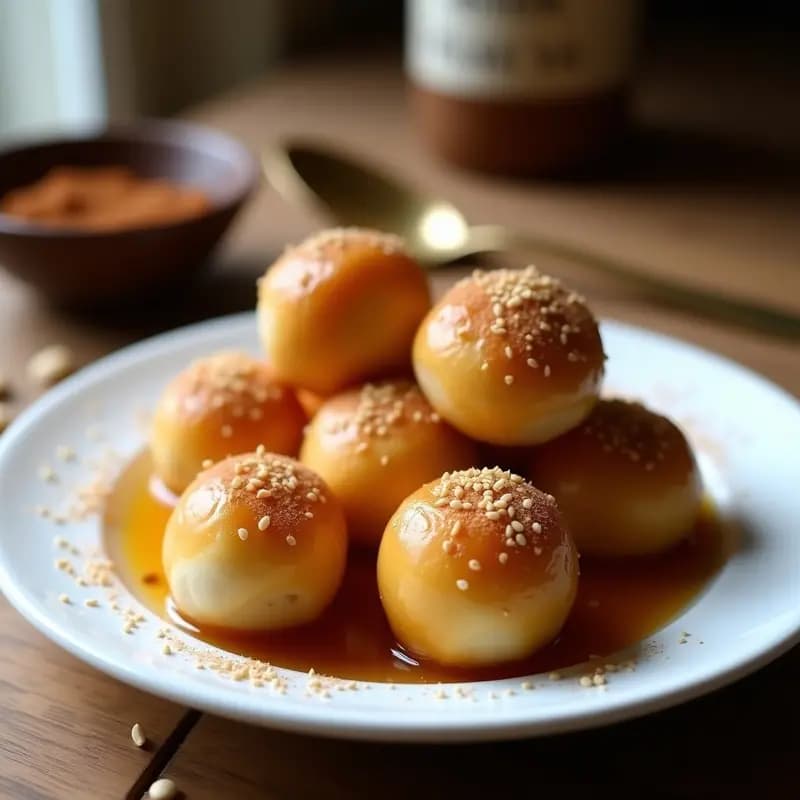 Lokma Turca de Harina de Almendra: Bolitas Dulces Sin Gluten y Keto