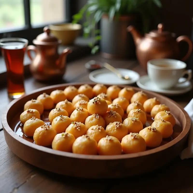 Lokma de Harina de Almendra: Receta Turca Sin Gluten y Sin Azúcar con Miel de Dátiles