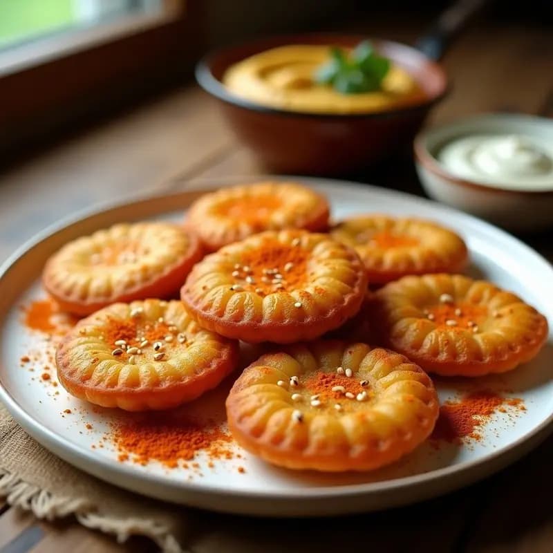 Lokma de Harina de Garbanzo y Cardamomo: Aperitivo Turco Vegano en Airfryer