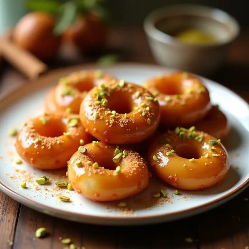 Lokma Turca de Harina de Garbanzo: Donas Griegas Veganas en Airfryer