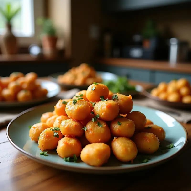 Lokma Turca con Jarabe de Cardamomo: Bollos Fritos Esponjosos y Dulces