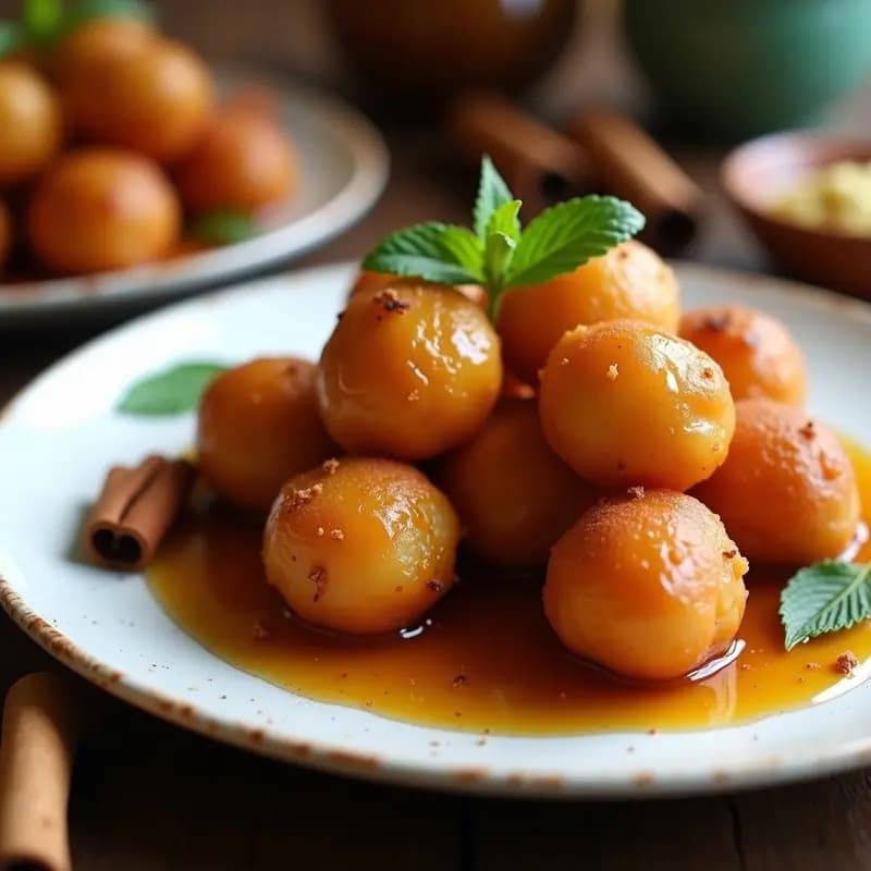 Lokma de Miel y Canela: Bolitas Dulces Turcas Fritas en Airfryer Sin Aceite