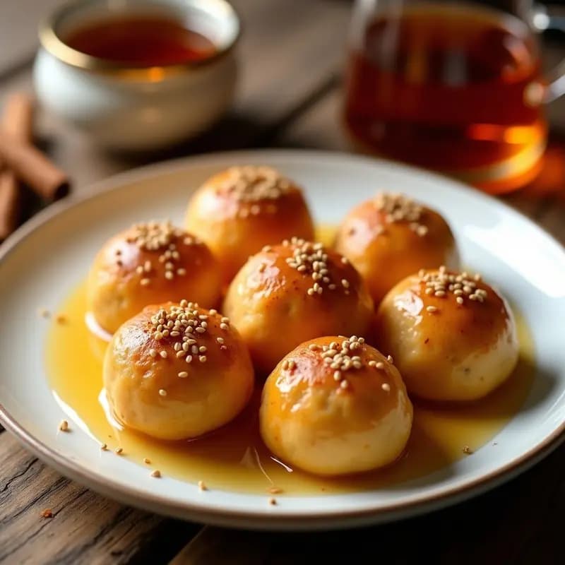 Lokma de Miel y Canela: Bolitas Griegas de Yogur Sin Horno