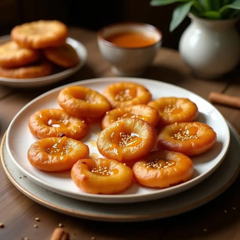 Lokma de Plátano Macho y Canela: Dulce Turco Sin Gluten Frito en Airfryer