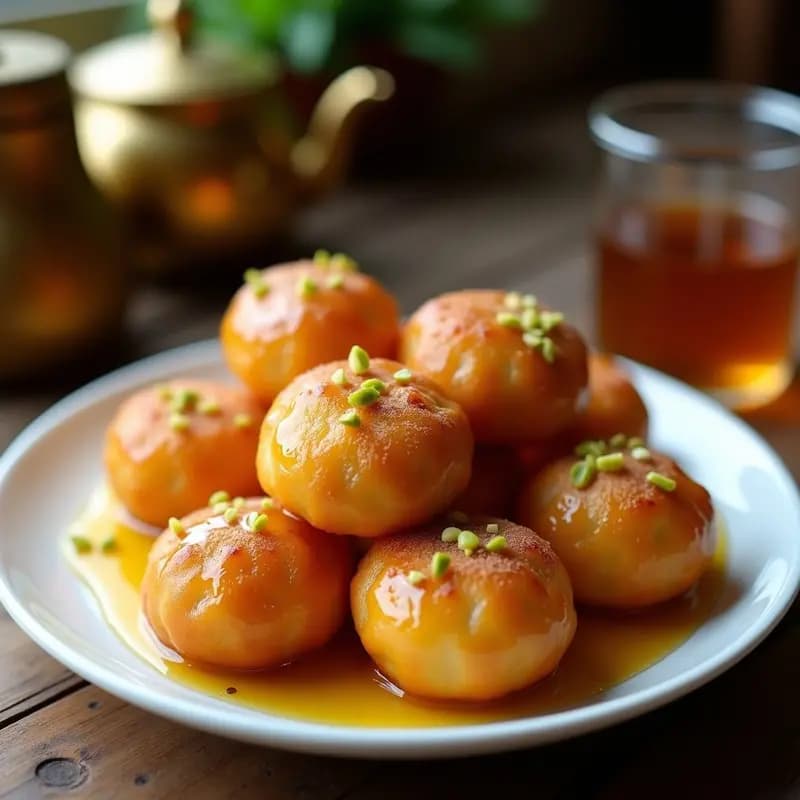 Lokma Turca de Semolina y Miel: Buñuelos Dulces Sin Fritura en Airfryer