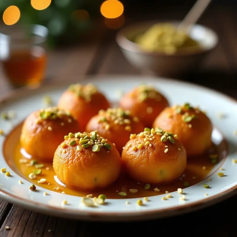 Lokma de Semolina y Miel de Dátil: Aperitivo Turco Sin Azúcar en Airfryer
